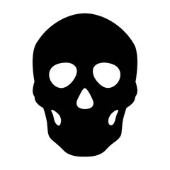 Black skull illustration vector graphic design halloween death danger skeleton head bone scary horror