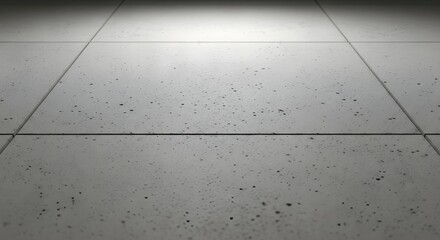Modern concrete tile floor with subtle variations and realistic overhead lighting, offering a clean, sharp, and detailed textural background for various design projects