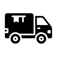 Fototapeta premium Illustration of a delivery truck, a vehicle for transporting goods