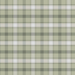 Seamless Plaid Tartan Pattern in Muted Sage Green and Taupe