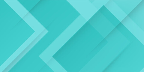 Bright colorful abstract geometric background with green turquoise gradient color combination. Simple arrow pattern color lines on background. Eps10 vector