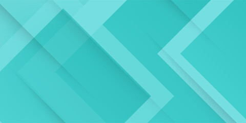 Bright colorful abstract geometric background with green turquoise gradient color combination. Simple arrow pattern color lines on background. Eps10 vector