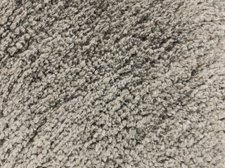 Luxurious Soft Gray Shaggy Area Rug Texture