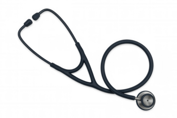 Stethoscope for medical examination and diagnosis, symbolizing health, wellness, and physician care