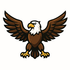 Obraz premium Majestic raptor with powerful wings outstretched