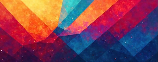 Vibrant Geometric Shapes Dynamic Background for Modern Tech & Design Presentations