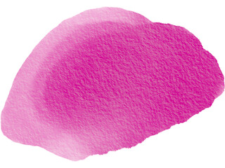 Abstract Pink Watercolor Brush PNG Stroke with Paper Texture