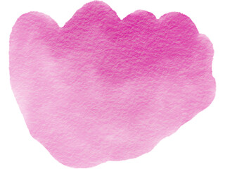 Abstract Pink Watercolor Brush PNG Stroke with Paper Texture