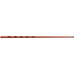 Light Brown Wooden Stick With Red Brown Zigzag Pattern And Brown Tip Isolated On Transparent Background