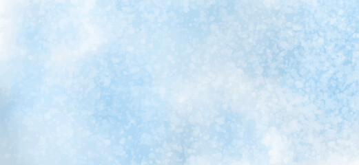 Obraz premium Blue watercolor vector background. Abstract hand paint square stain backdrop. Christmas and New Year Background