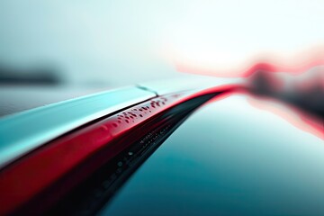 Vehicle Detail Car hood, water drops, motion blur, on the road, travel, abstract