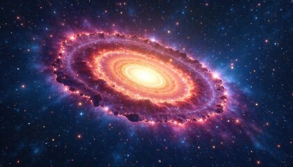 Majestic Spiral Galaxy Awe-Inspiring Vista of Billions of Stars Illuminating the Vast Cosmic Expanse