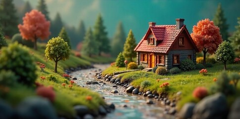 Miniature World Deception A Meticulously Crafted Illusion of False Reality