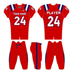 American football jersey design and versatile sports uniform graphics — perfect for all teamwear styles. Ideal for athletic, fashion, and casual apparel projects.