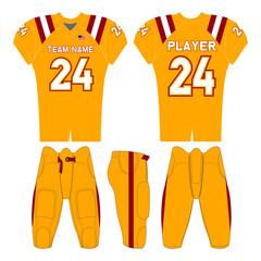 American football jersey design and versatile sports uniform graphics — perfect for all teamwear styles. Ideal for athletic, fashion, and casual apparel projects.