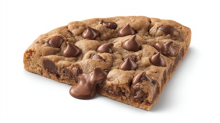 Warm, soft chocolate chip cookie with gooey melted chocolate chips