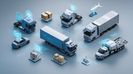 Top eyes view Smart Innovation connection cyber security Container truck in ship port for business Logistics transportation of Container Cargo ship Cargo plane with working crane bridge in shipyard 