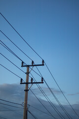 Low Angle View of Utility Pole