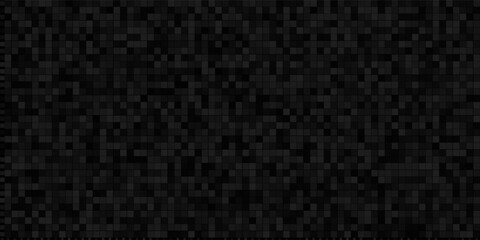 Black abstract background with transparent squares, vector illustration