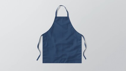 Blue apron isolated. Mockup can be used for branding, logo or text.