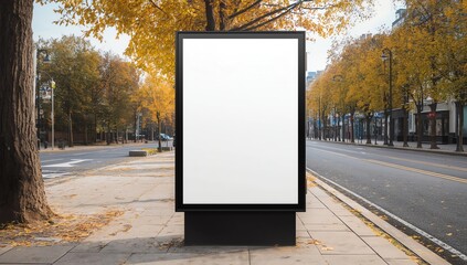 City billboard with isolated surface for mockup, design presentation.