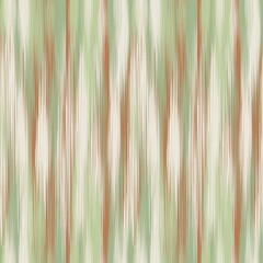 Obraz premium Blurry Earth-Toned Ikat Texture with Green, Brown, and Beige Vertical Stripes