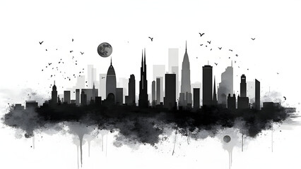 Cultural poster skyline base