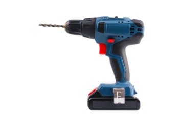 cordless drill, isolated on white background
