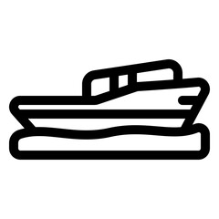 Speed boat icon