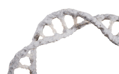 Organic biological DNA structure, 3d rendering.