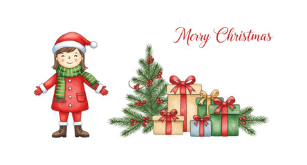 christmas tree with gifts