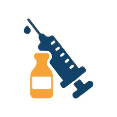 Medical Injection and Vaccine Symbol Illustration