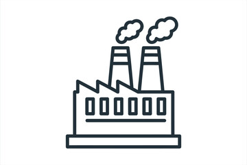 Factory icon line art