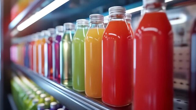 beverage bottle mockup inside refrig Videos