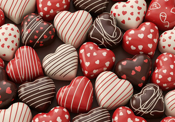 Sweeten your designs with delicious heart shaped chocolates, perfect for Valentine's Day promotions and romantic celebrations