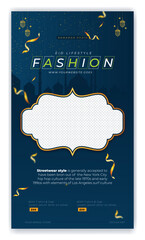Elegant ramadan fashion and producdt sale for social media stories template