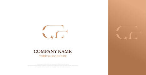 Initial CE Logo Design Elegant