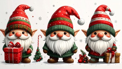 Adorable Holiday Helpers
Striped Hat Nisse
