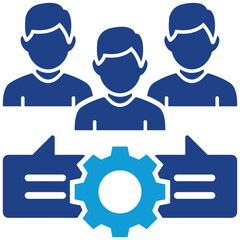 Team Collaboration Simple and clear vector icon illustrating an essential idea or function