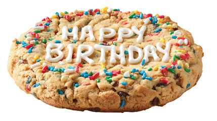 Happy Birthday Cookie with Sprinkles