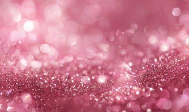 Romantic pink bokeh background