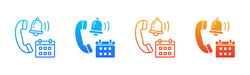 Call Reminder Consistent and versatile vector icons multiple style