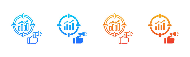 Campaign Tracking Consistent and versatile vector icons multiple style