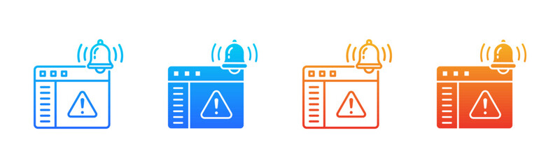 CRM Notification Consistent and versatile vector icons multiple style