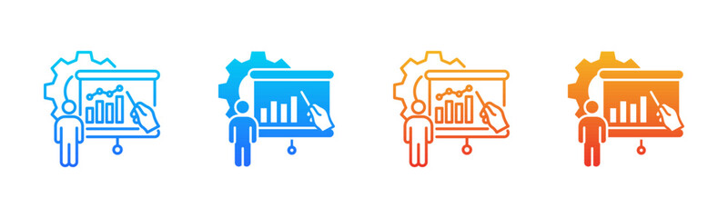 CRM Training Consistent and versatile vector icons multiple style