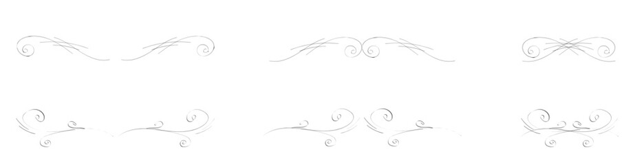 Handwritten calligraphy. Simple lines. Monochrome.