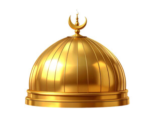 - Golden mosque dome with crescent moon cutout (2)