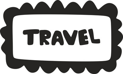 Hand Drawn Doodle Travel Element
