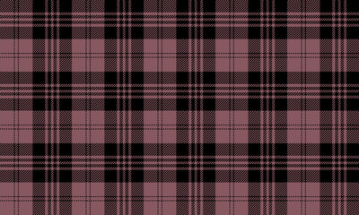 Seamless plaid fabric pattern, dark pink, black, for designing clothes, skirts, pants, adding a distinctive touch to a fashionable look, both sweet and cool in a contemporary style.