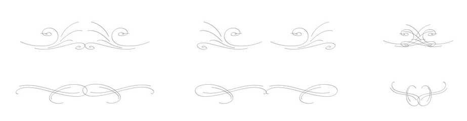 Handwritten calligraphy. Simple lines. Monochrome.